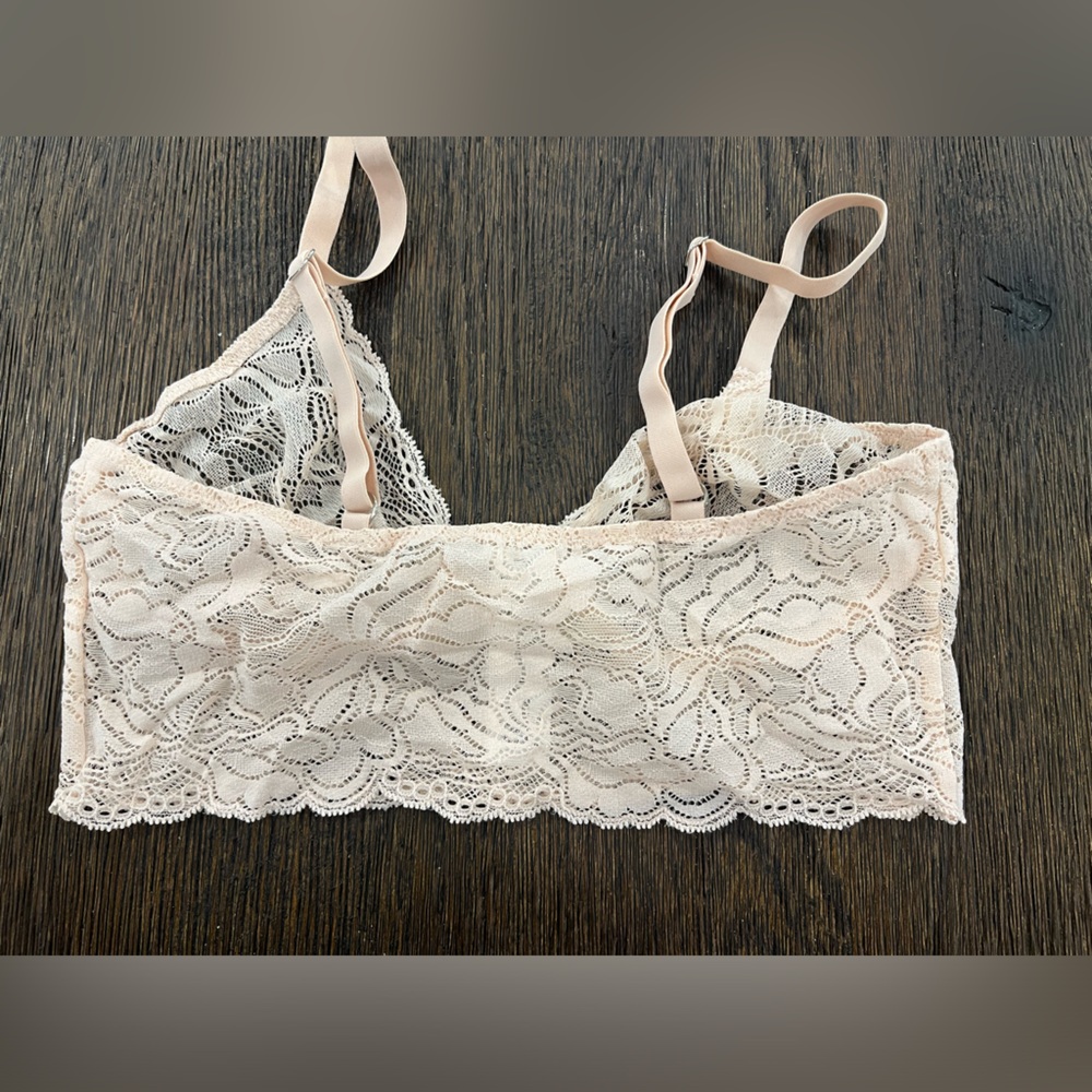 HANRO lace bralette size small , light pink color , NEW - Picture 4 of 5